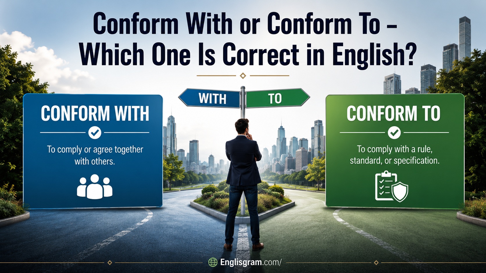 Conform With or Conform To