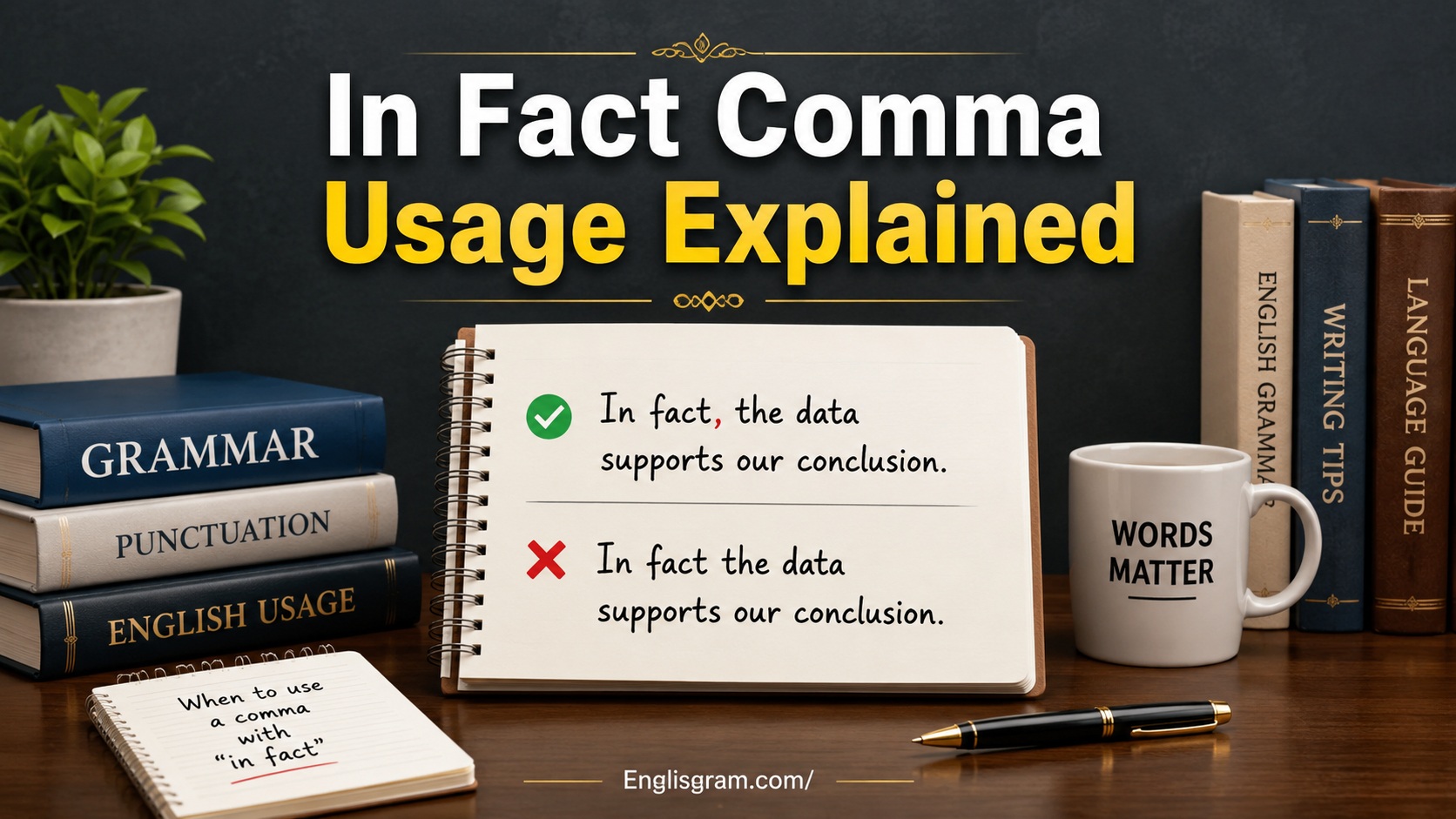 In Fact Comma Usage Explained