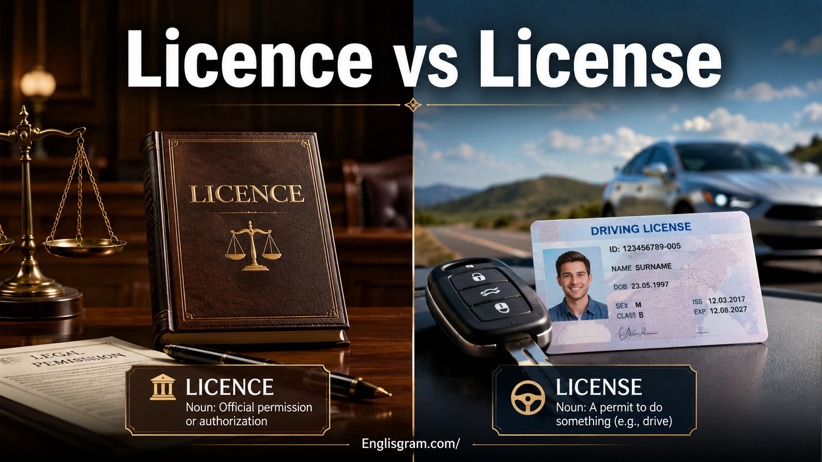 Licence vs License