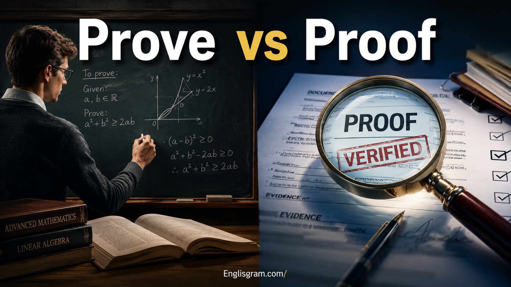 Prove vs Proof