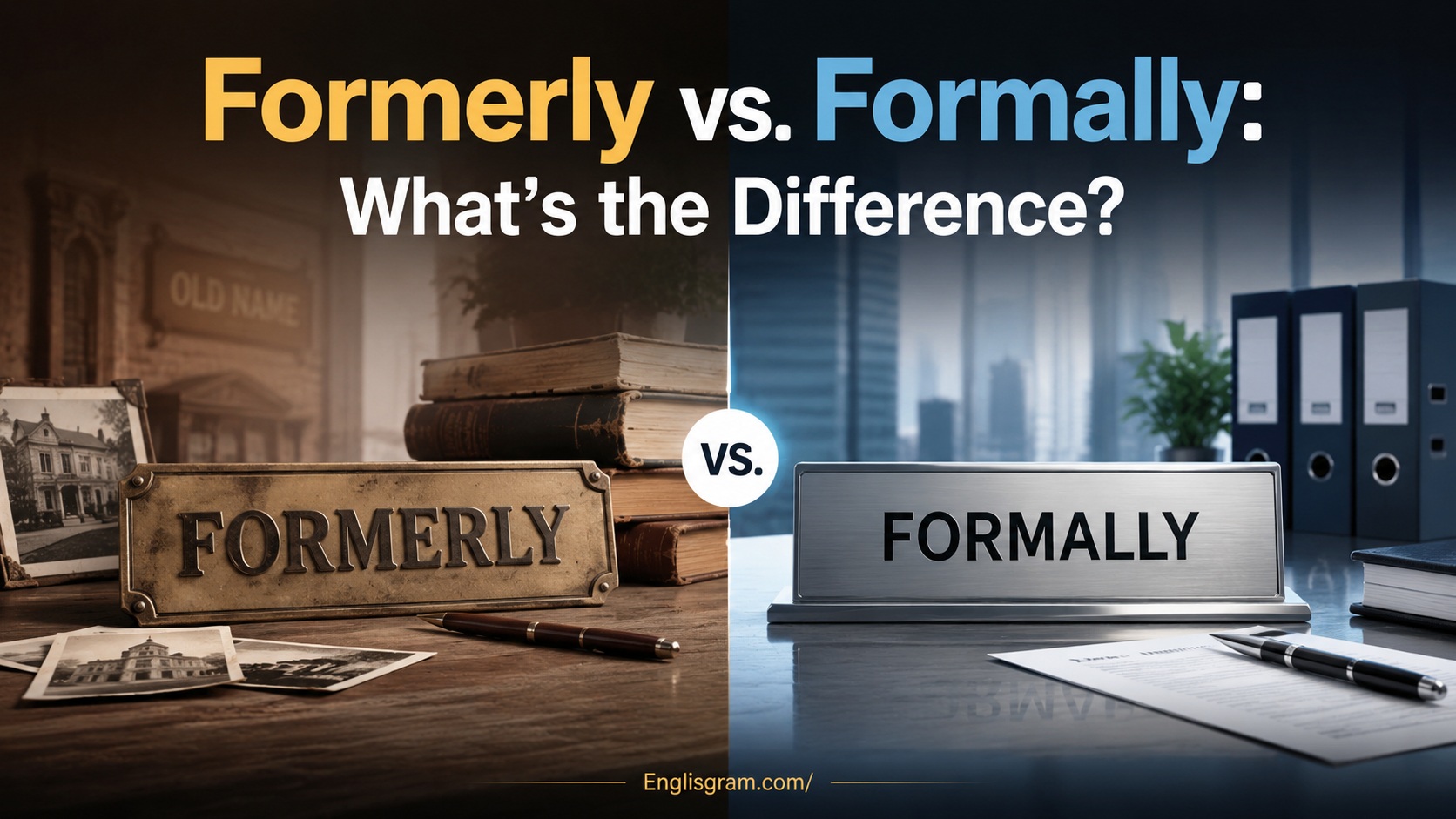 Formerly vs. Formally