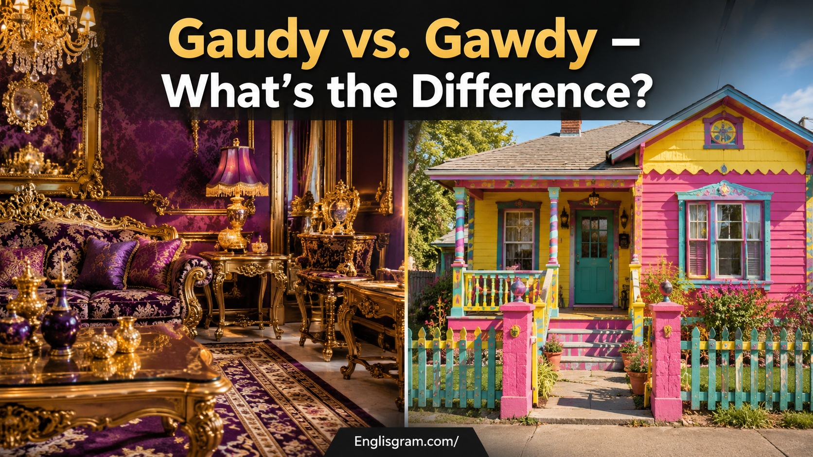 Gaudy vs. Gawdy – What's the Difference