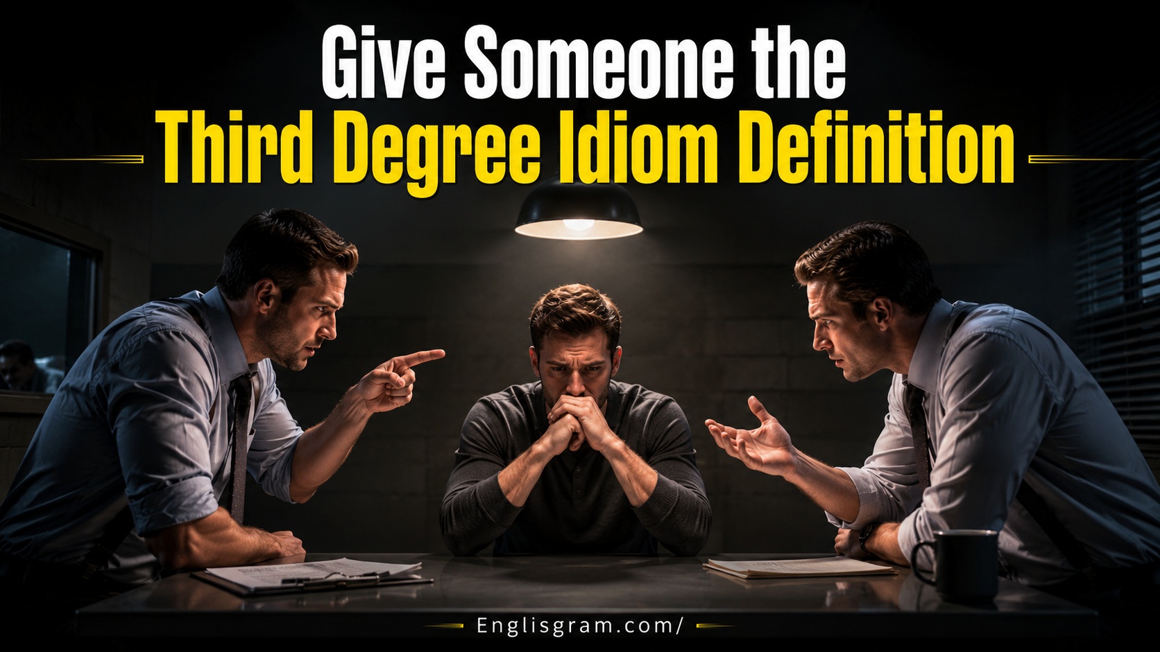 Give Someone the Third Degree Idiom Definition