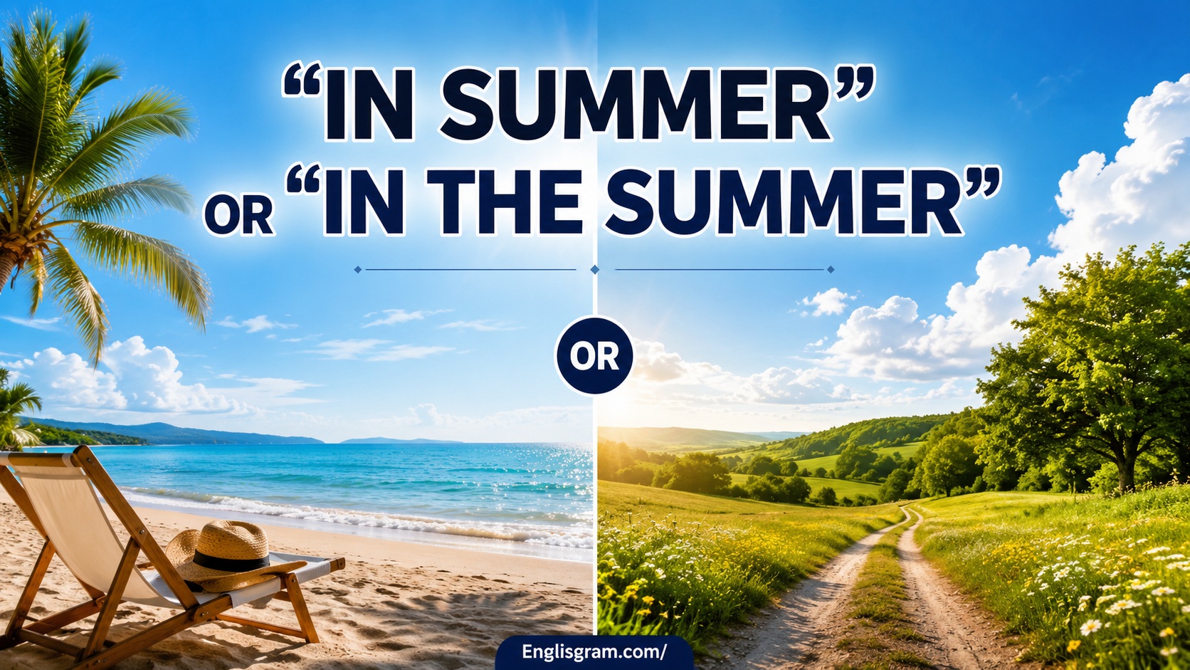 “In Summer” or “In The Summer”