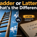 Ladder or Latter – What’s the Difference