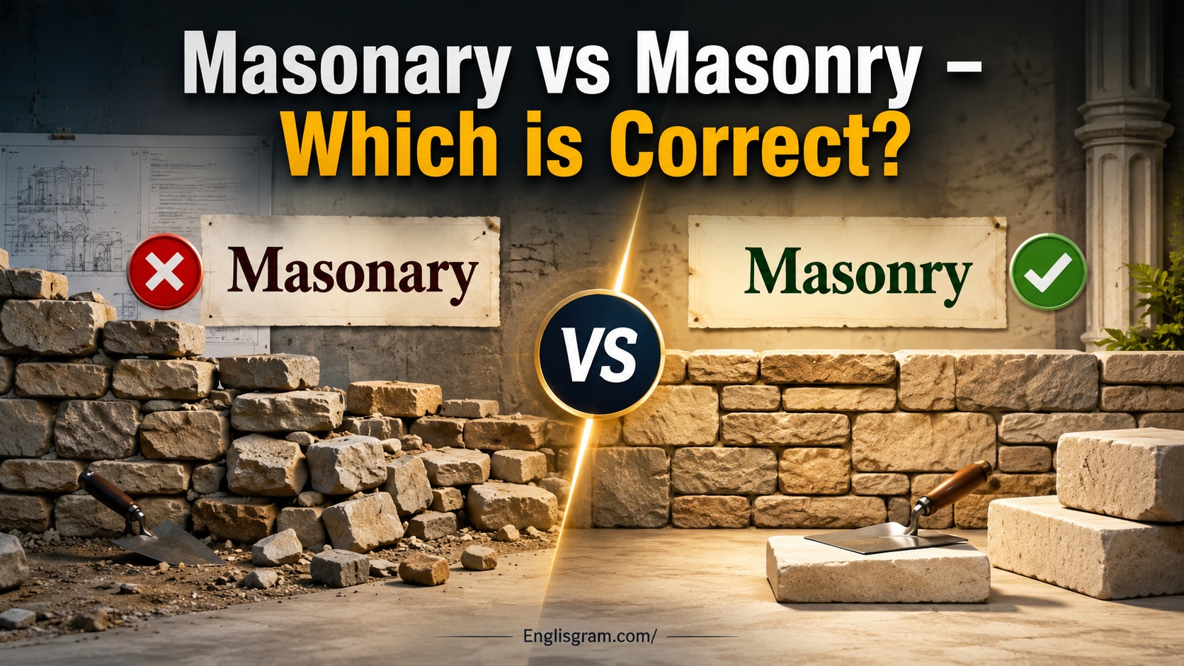 Masonary vs Masonry – Which is Correct