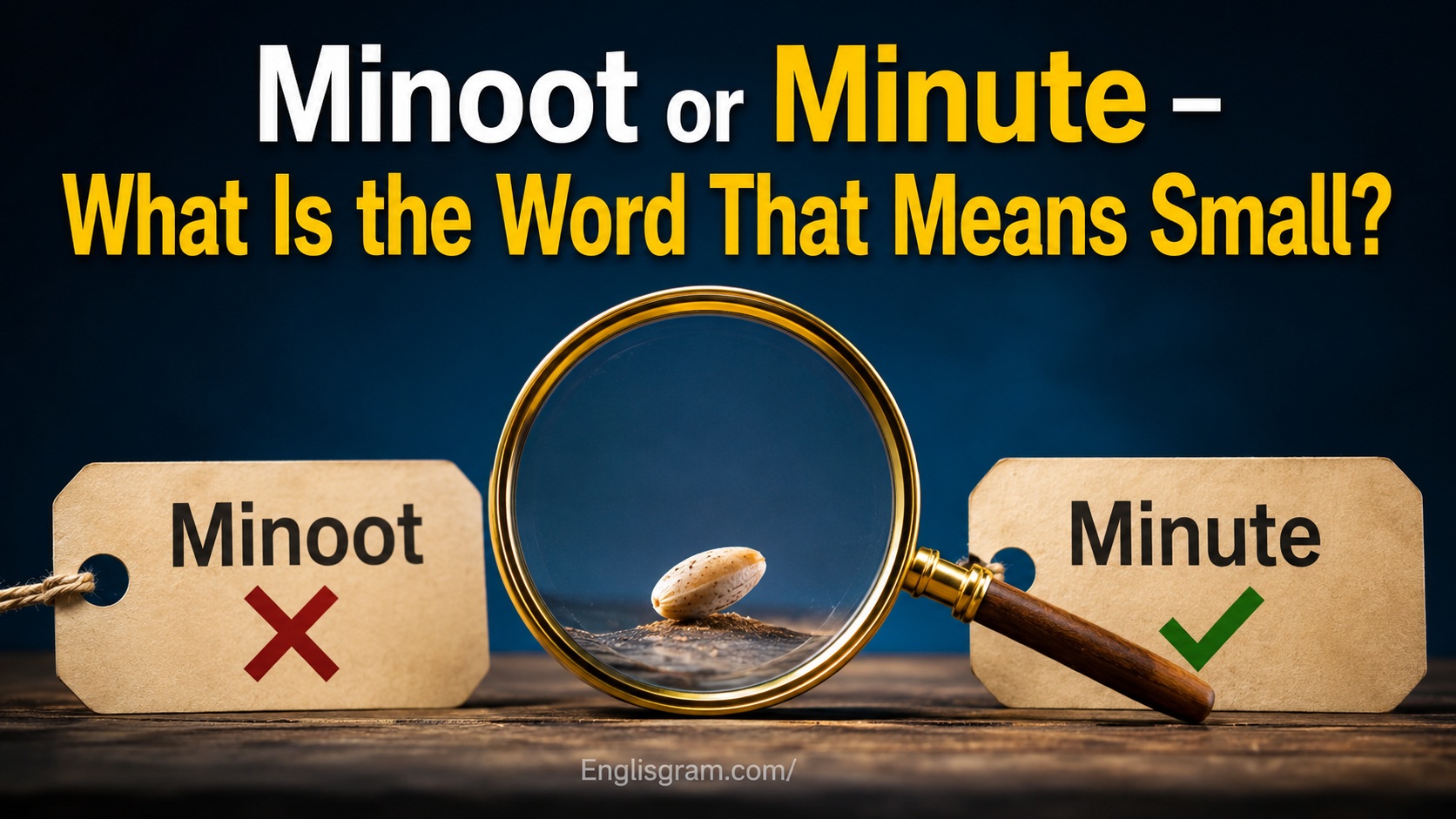 Minoot or Minute – What Is the Word