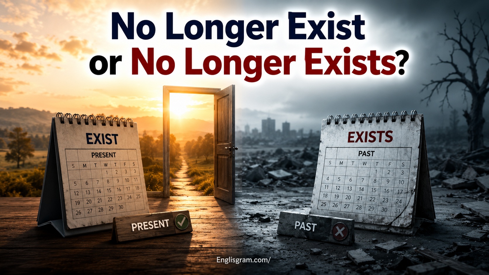 No Longer Exist or No Longer Exists