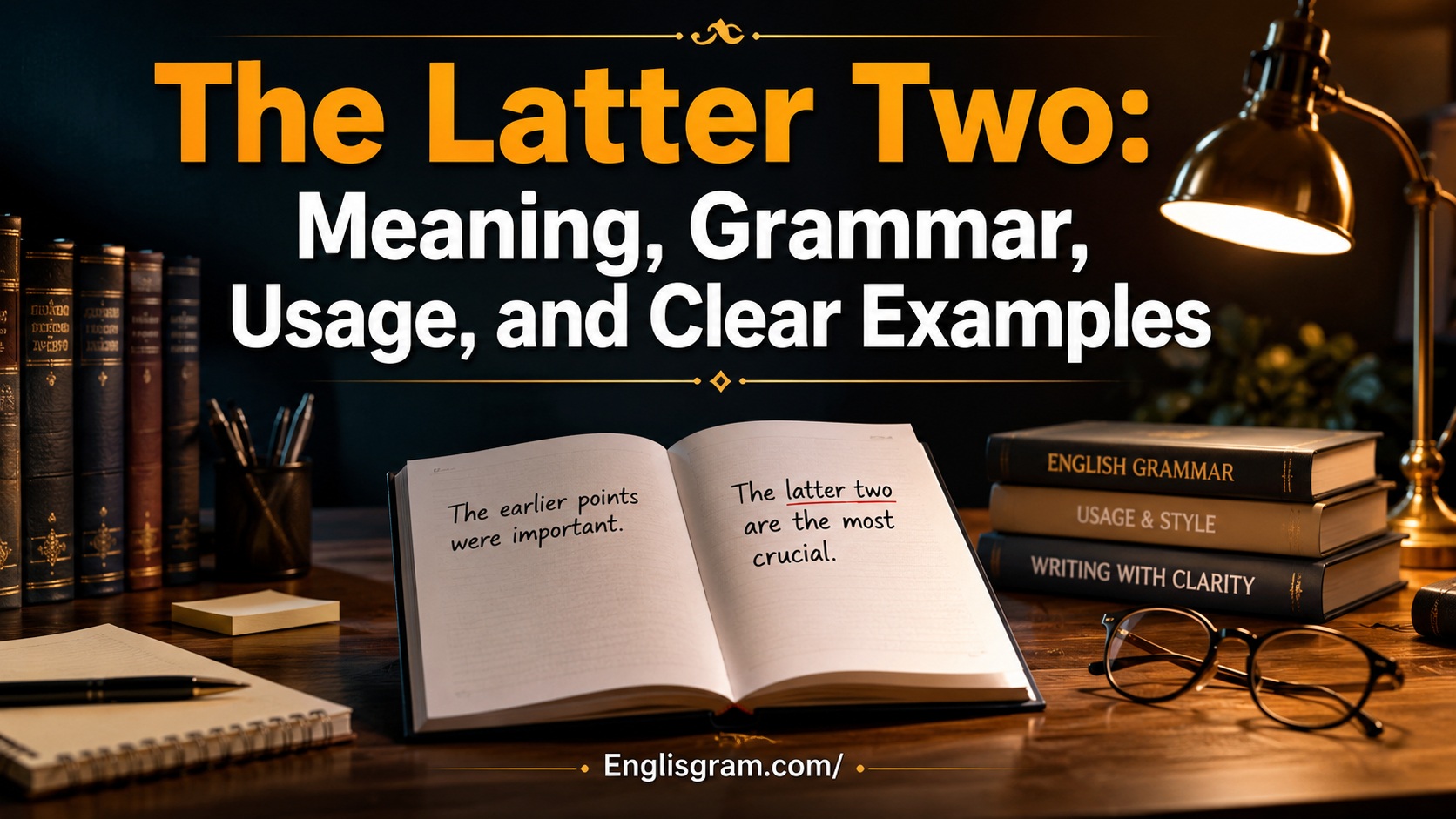 The Latter Two: Meaning, Grammar,