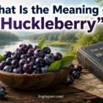 What Is the Meaning of “Huckleberry”