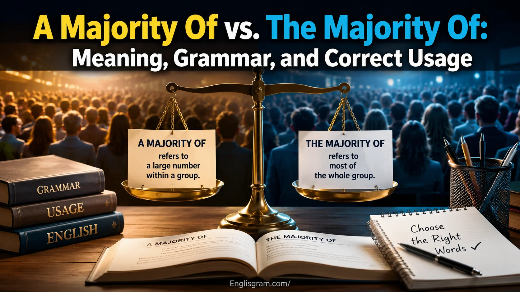 A Majority Of vs. The Majority Of