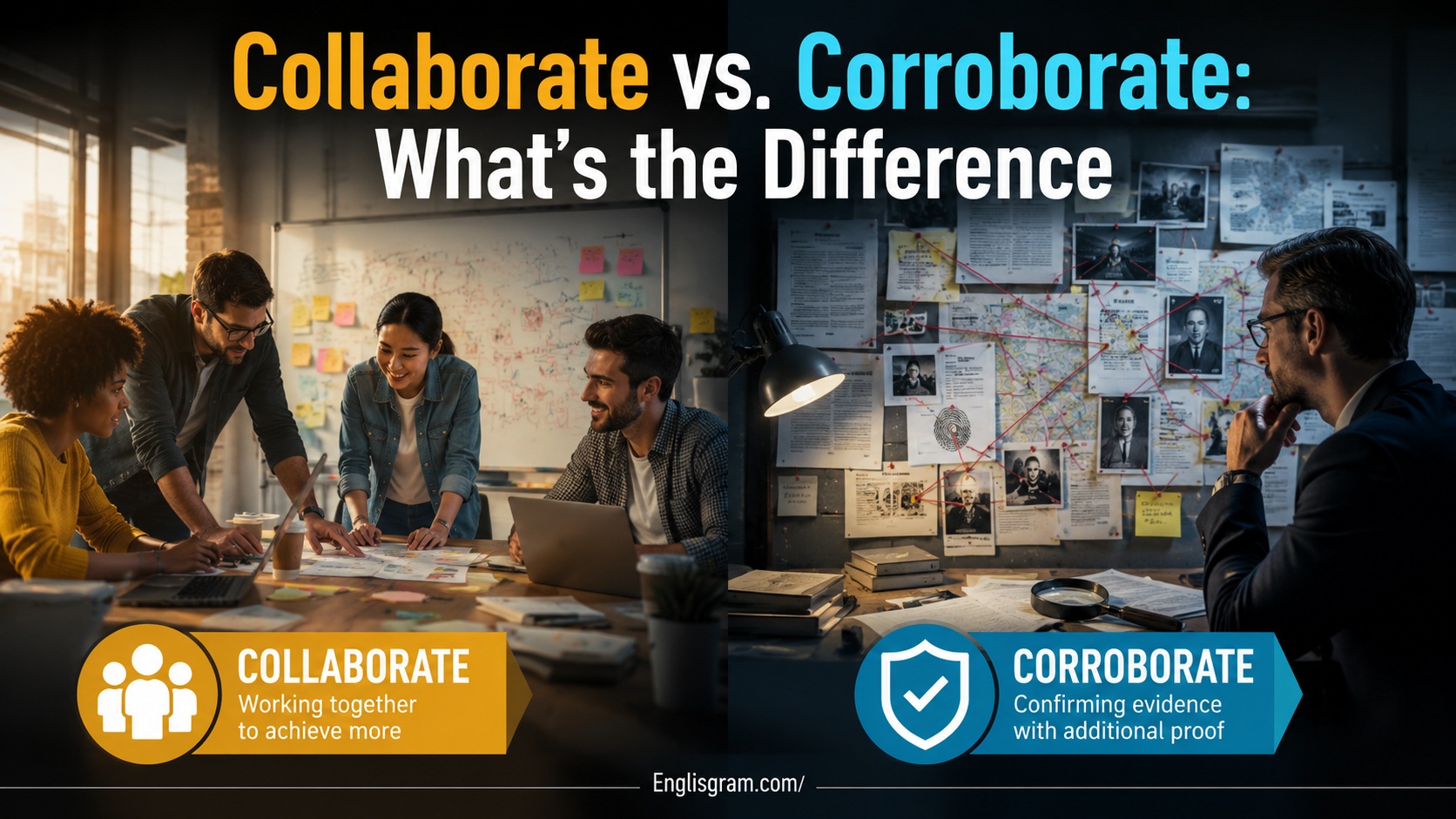 Collaborate vs. Corroborate