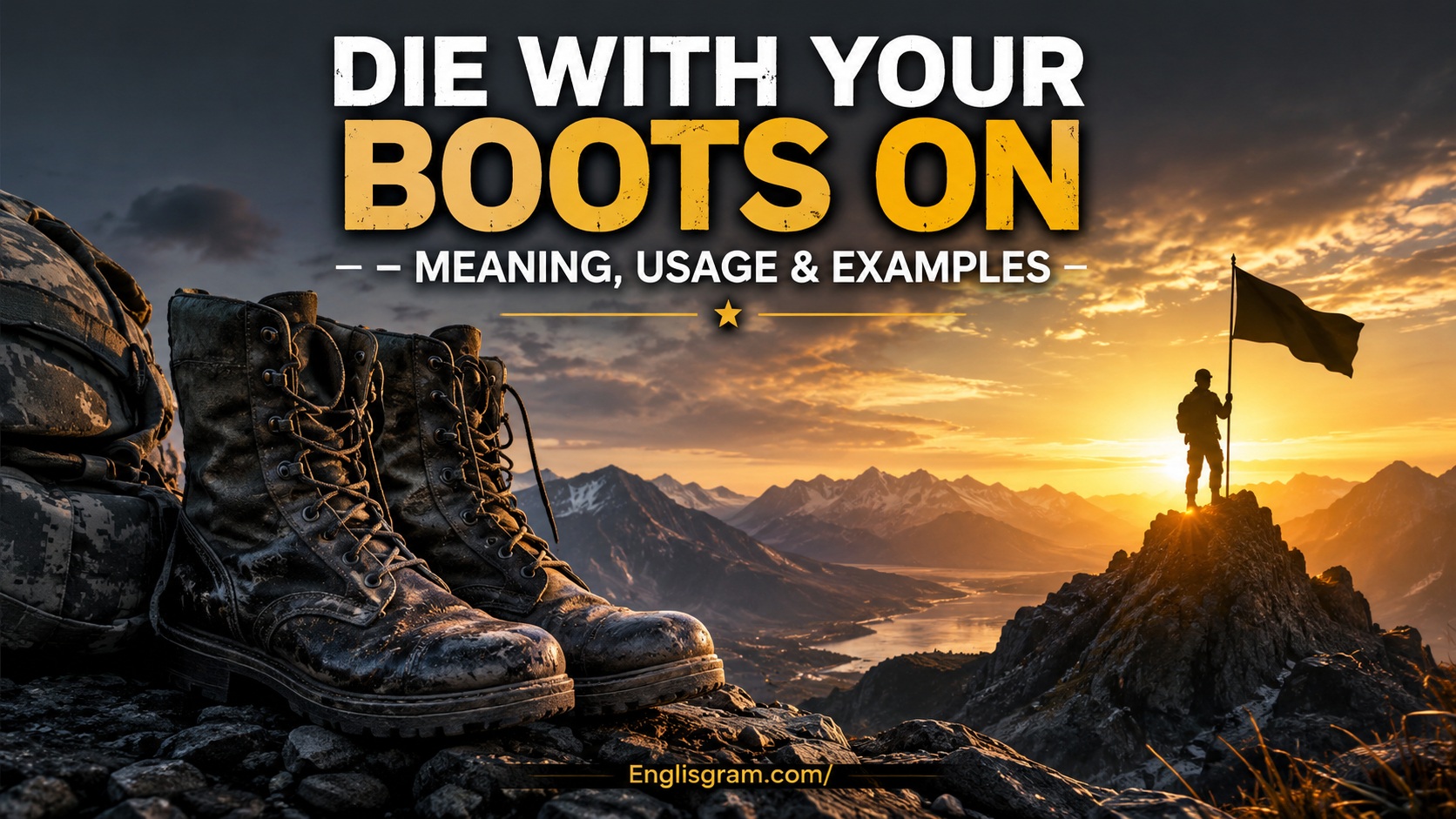 Die With Your Boots On – Meaning