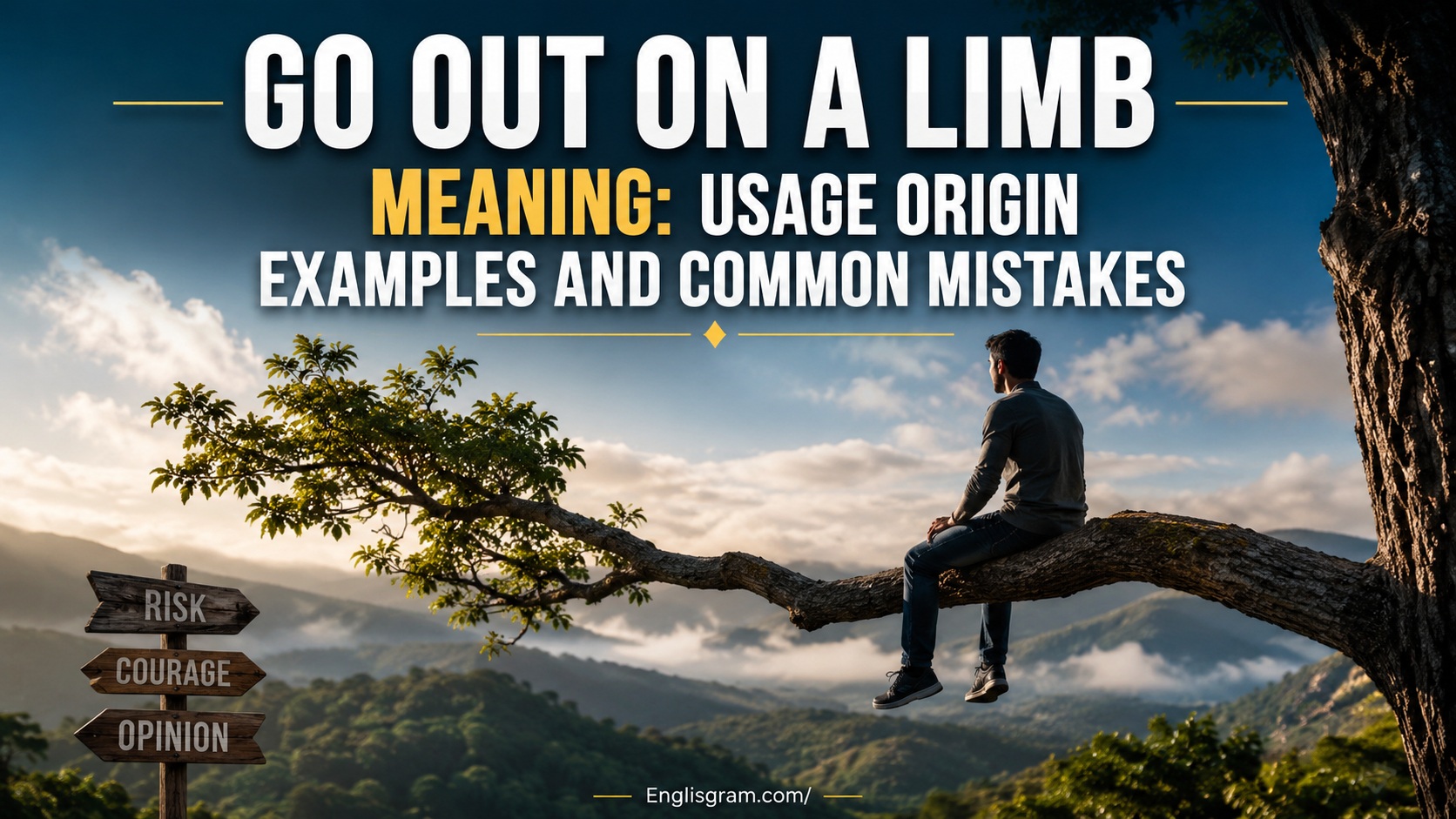 Go Out on a Limb Meaning