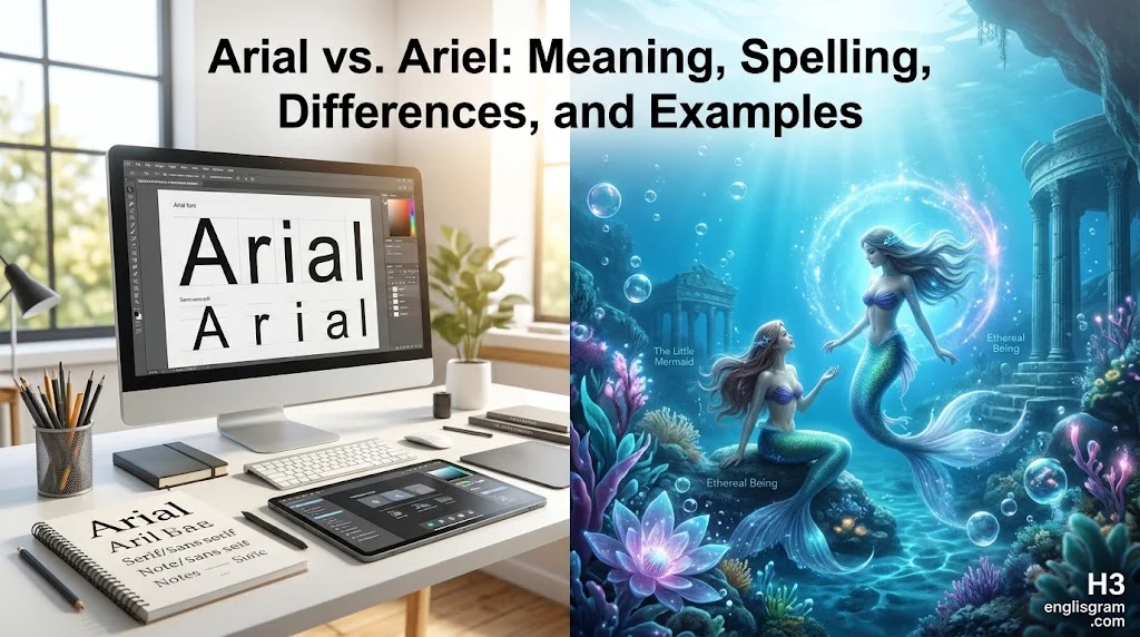 Arial vs. Ariel